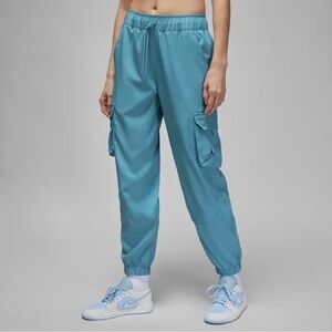 Women's Air Jordan Sport Tunnel Blue Utility Cargo Jogger Pants Size Small